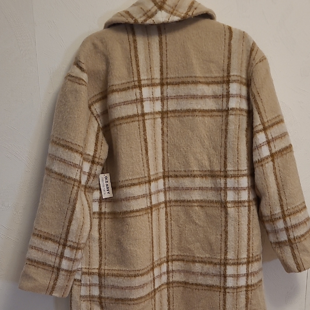 Old Navy Plaid Tan and Brown Blazer - Picture 10 of 11